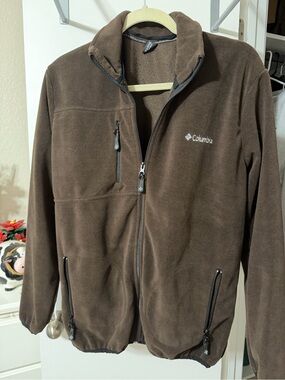 Columbia Brown Fleece Zip Jacket